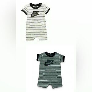 Nike Baby Infant Shortfall Set of 2 (Heather Grey Newborn)